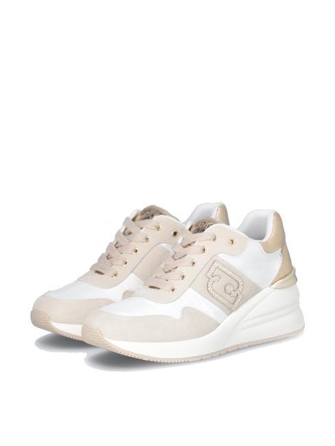 LIUJO ALYSSA 16 Sneakers con zeppa white/sand - Scarpe Donna