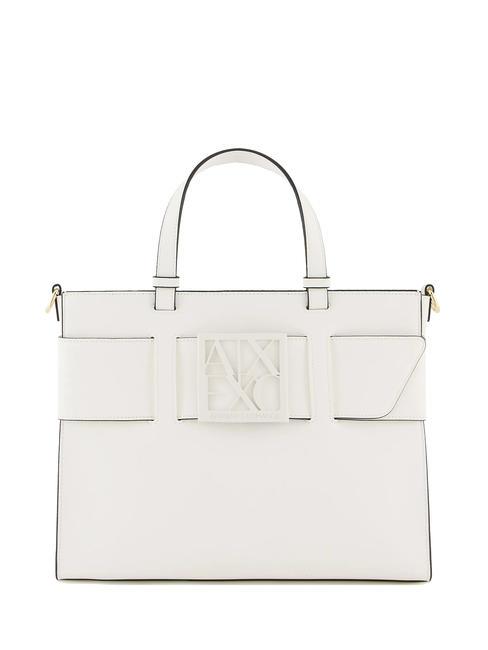 ARMANI EXCHANGE A|X BUCKLE Borsa a mano con tracolla optical white - Borse Donna