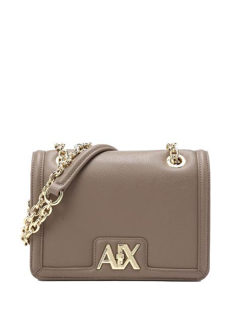 ARMANI EXCHANGE A|X METALLIC Borsa convertible manici catena dark pisco - Borse Donna