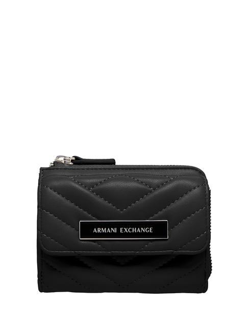 ARMANI EXCHANGE PLAQUE Portafoglio donna Nero - Portafogli Donna