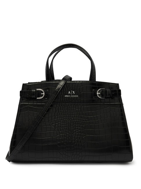 ARMANI EXCHANGE COCCO Borsa a mano con tracolla Nero - Borse Donna