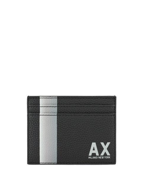 ARMANI EXCHANGE MILANO NEW YORK Portacard piatto Nero - Portafogli Uomo