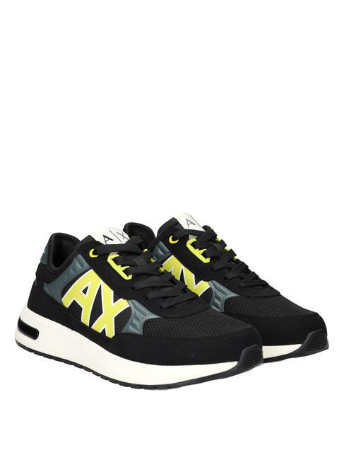 ARMANI EXCHANGE DUSSELDORF Sneakers Uomo black+grey+yellow - Scarpe Uomo