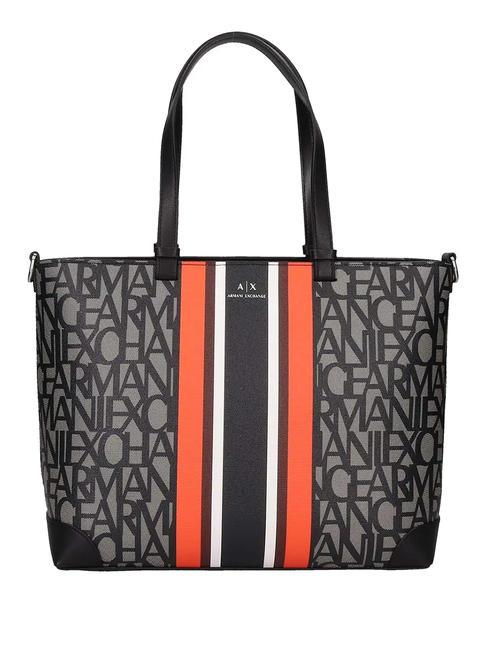 ARMANI EXCHANGE A|X ALL OVER Borsa a mano con tracolla beige/black - Borse Donna