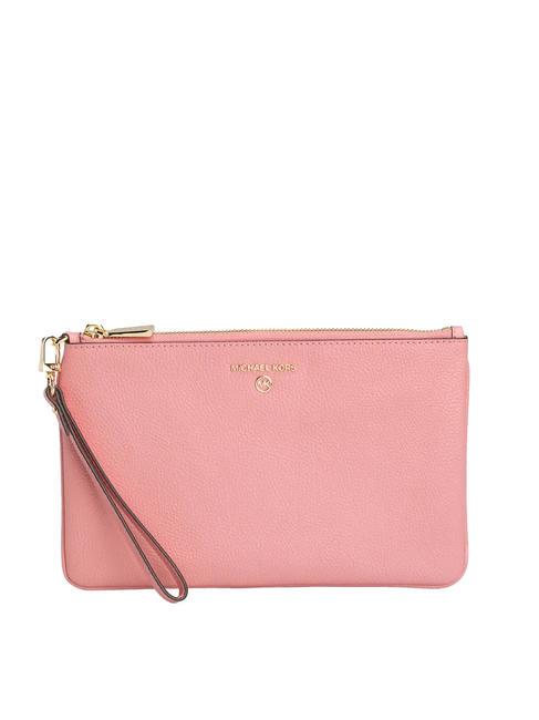 MICHAEL KORS JET SET CHARM Pochette in pelle con polsierina primrose - Borse Donna