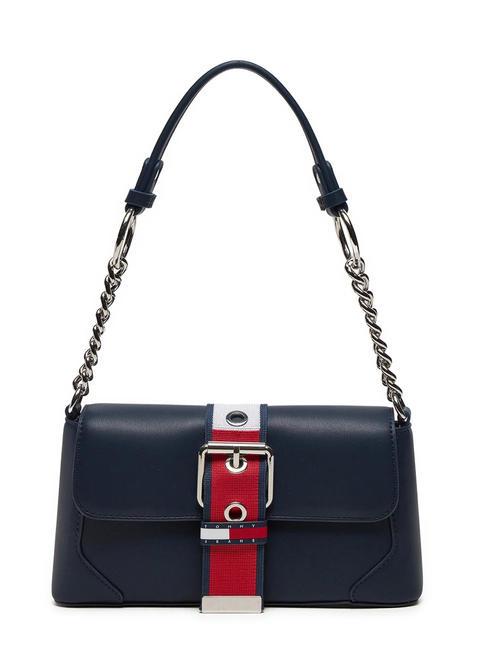 TOMMY HILFIGER TOMMY JEANS IDOL Borsa a spalla con flap dark night navy - Borse Donna