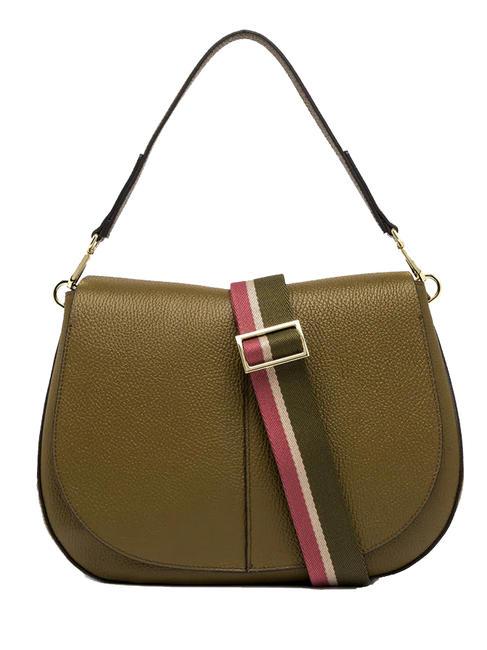 GIANNI CHIARINI HELENA ROUND Borsa in pelle con tracolla in corda moss - Borse Donna