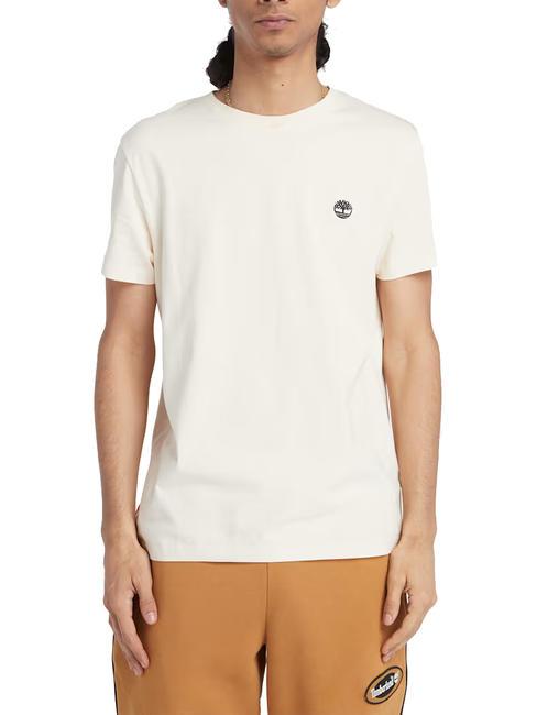 TIMBERLAND SS DUNRIVER CREW T-shirt in cotone white smoke - T-shirt Uomo