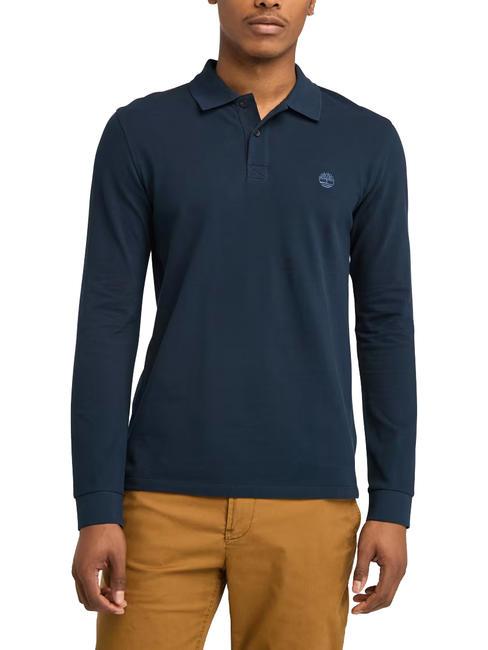 TIMBERLAND MILLERS RIVER Polo a maniche lunghe dark sapphire - Polo Uomo