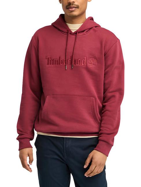 TIMBERLAND EMBROIDERY TONAL Felpa con cappuccio cordovan - Felpe Uomo