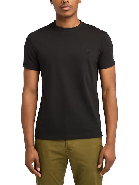 TIMBERLAND SS DUNRIVER CREW T-shirt in cotone black/pavement - T-shirt Uomo