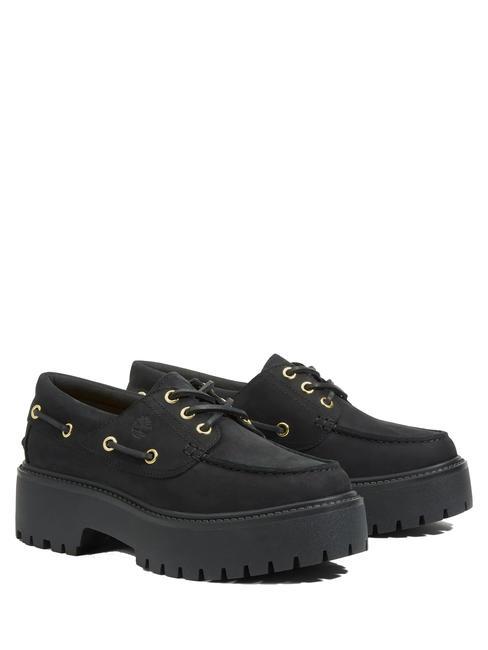 TIMBERLAND BOAT Scarpe da barca in pelle NERO - Scarpe Donna