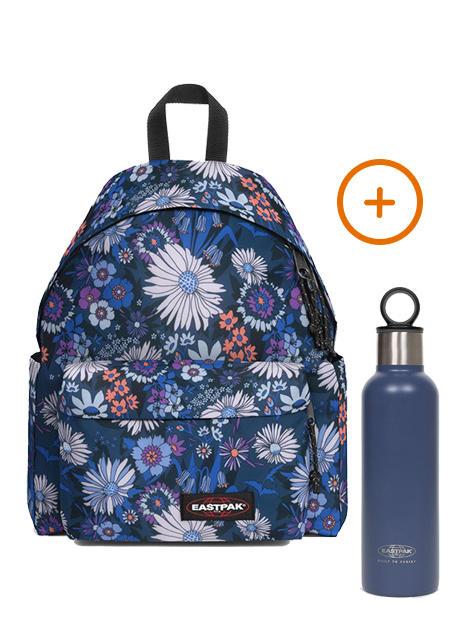 EASTPAK PADDED DAY PAK'R + SIPPER Zaino porta pc 14" + Borraccia Termica popflower black - Zaini Scuola & Tempo Libero