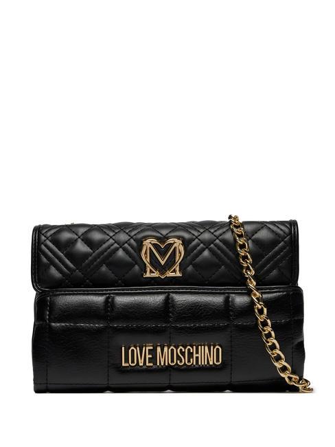 LOVE MOSCHINO QUILTED Chain Mini Bag a spalla Nero - Borse Donna