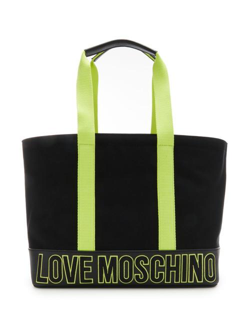 LOVE MOSCHINO FREE TIME  Shopper in canvas Nero - Borse Donna