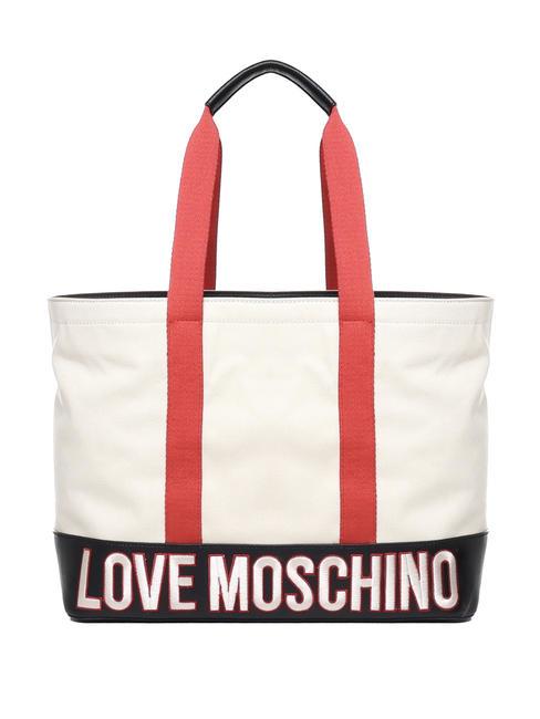 LOVE MOSCHINO FREE TIME  Shopper in canvas cuoio - Borse Donna