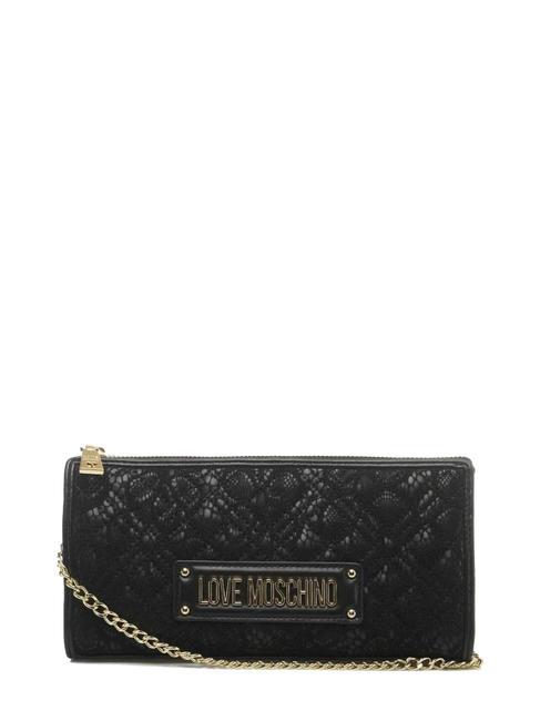 LOVE MOSCHINO QUILTED LACE Borsa a spalla Nero - Borse Donna