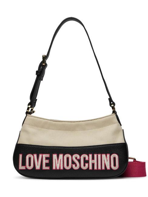 LOVE MOSCHINO FREE TIME  Borsetta a spalla, con tracolla nero fuxia - Borse Donna