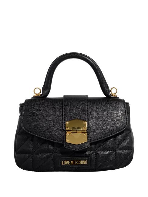 LOVE MOSCHINO CLICK HEART Mini Bag a mano, con tracolla Nero - Borse Donna