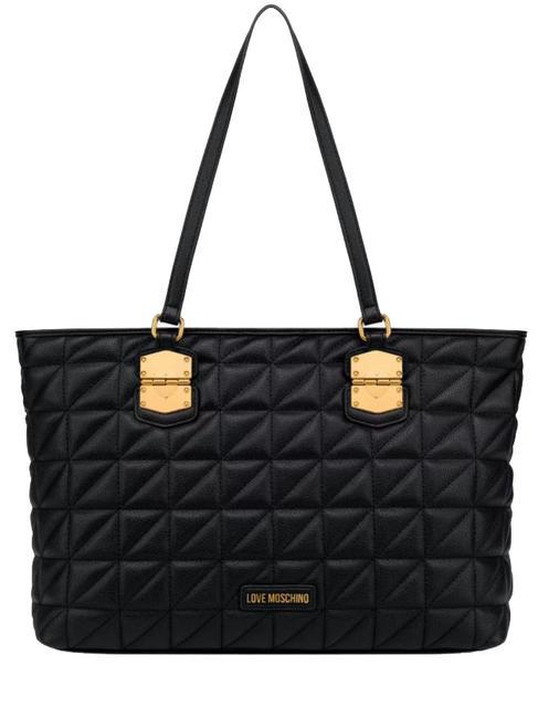 LOVE MOSCHINO CLICK HEART Shopping Bag Nero - Borse Donna