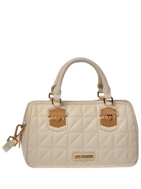 LOVE MOSCHINO CLICK HEART  Bauletto a mano, con tracolla burro - Borse Donna