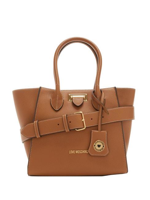 LOVE MOSCHINO CLICK  Shopper a mano, con tracolla cammello - Borse Donna