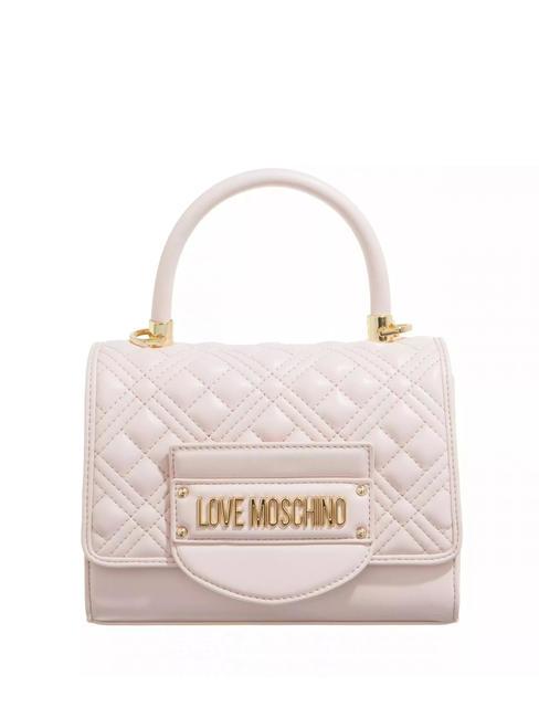 LOVE MOSCHINO QUILTED Borsa mini a mano con tracolla cipria - Borse Donna