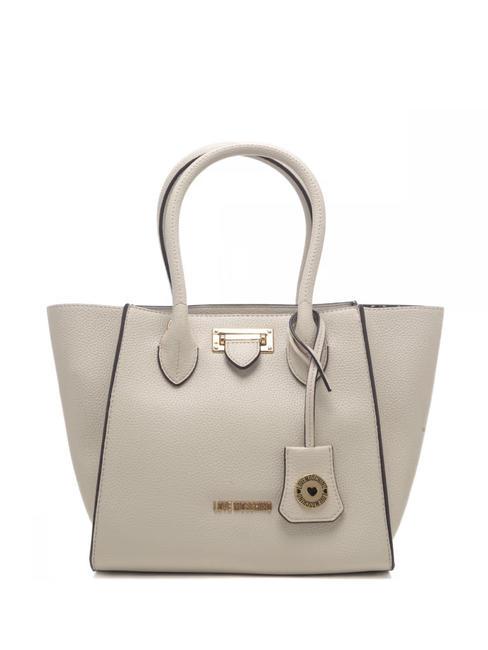 LOVE MOSCHINO CLICK  Shopper a mano, con tracolla avorio - Borse Donna