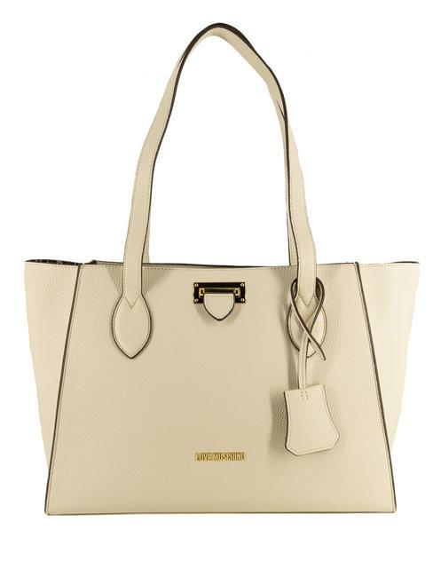 LOVE MOSCHINO CLICK  Shopping Bag avorio - Borse Donna