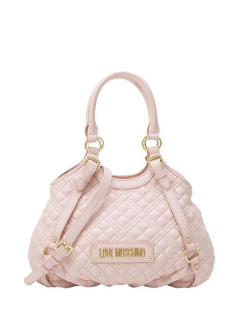 LOVE MOSCHINO QUILTED Gold Borsa a mano, con tracolla cipria - Borse Donna