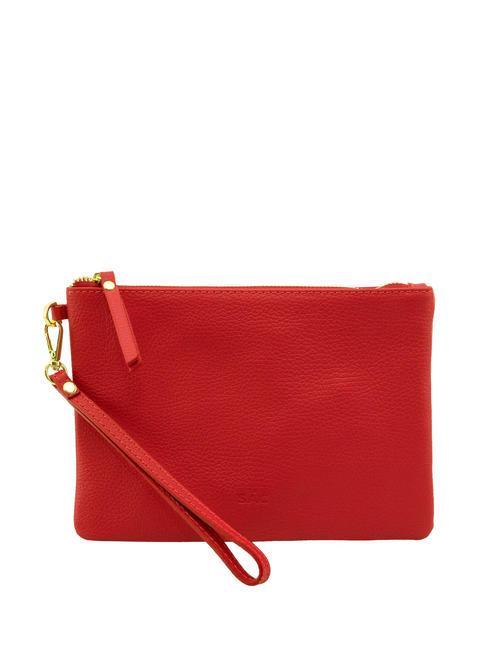 LESAC ROBERTA Pochette in pelle dollaro rosso - Borse Donna