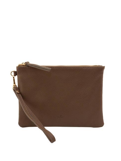 LESAC ROBERTA Pochette in pelle dollaro taupe - Borse Donna