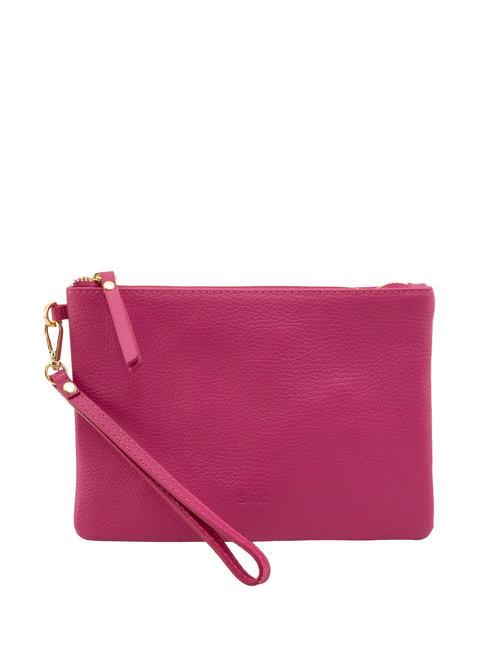 LESAC ROBERTA Pochette in pelle dollaro fuxia - Borse Donna