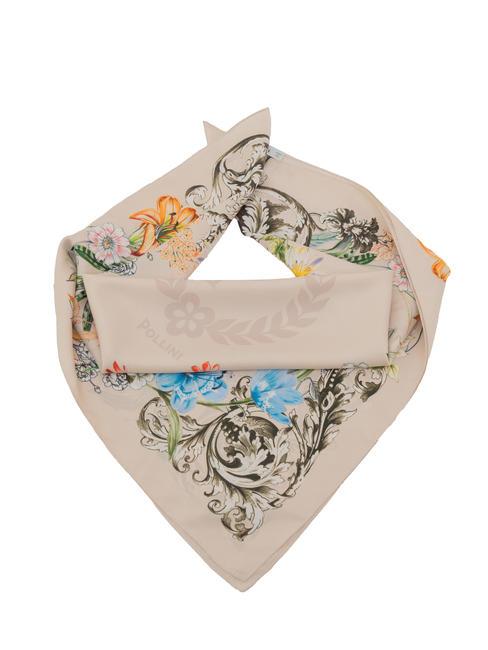 POLLINI FLOWERS TWILL Foulard beige - Sciarpe