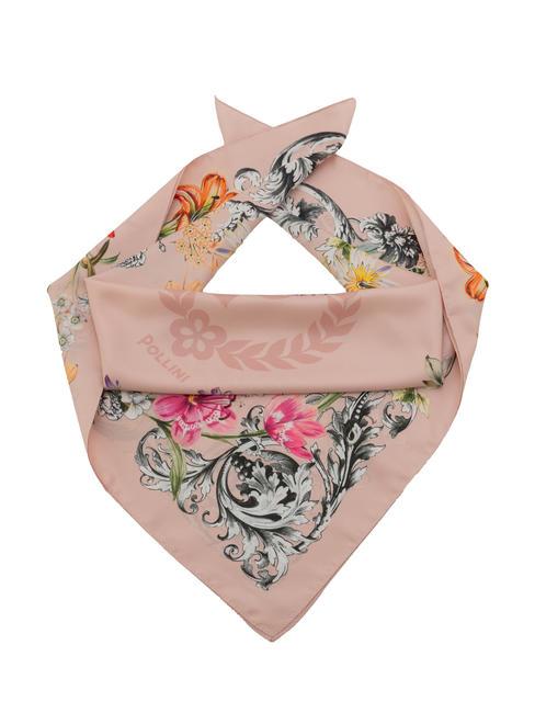 POLLINI FLOWERS TWILL Foulard rosa - Sciarpe