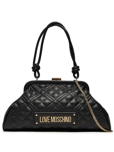 LOVE MOSCHINO QUILTED Chain Borsa a spalla, con tracolla Nero - Borse Donna