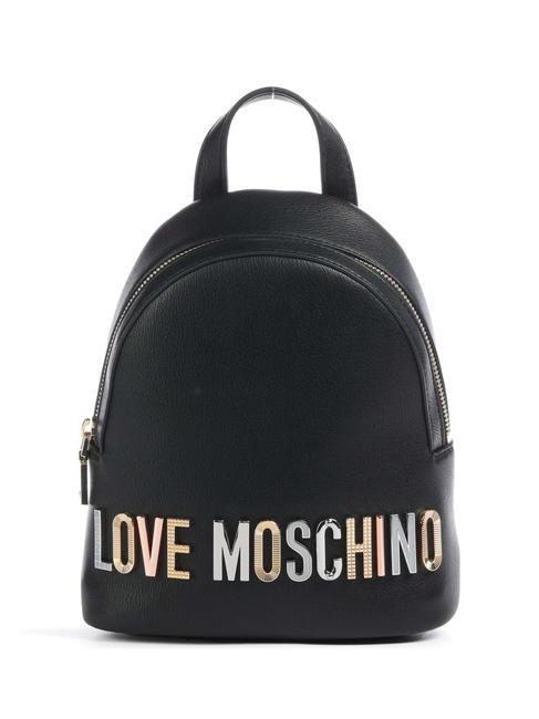 LOVE MOSCHINO COLORFUL LOGO Zainetto  Nero - Borse Donna