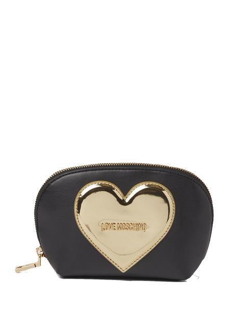 LOVE MOSCHINO GOLDEN HEART  Portamonete Nero - Portafogli Donna