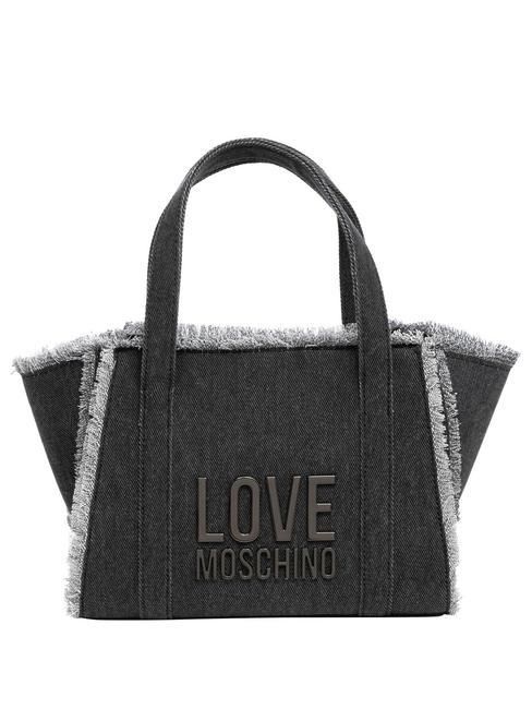 LOVE MOSCHINO DENIM Borsa a mano con tracolla Nero - Borse Donna