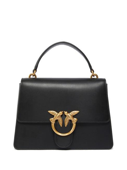 PINKO LOVE ONE  Borsa a mano, con tracolla nero-antique gold - Borse Donna