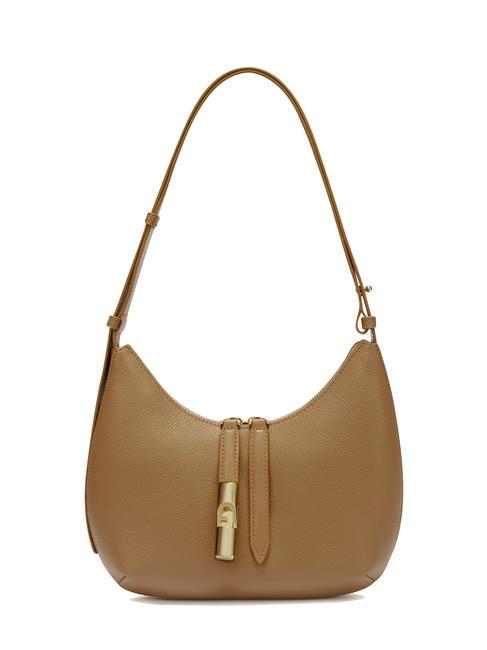 FURLA GOCCIA Borsa a spalla pelle martellata deserto - Borse Donna