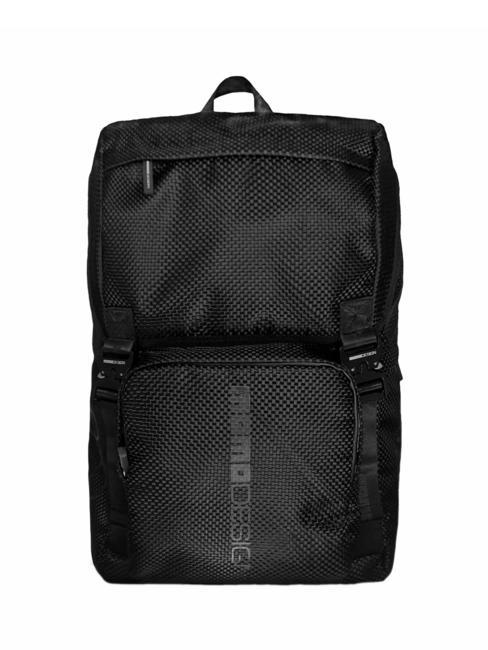 MOMO DESIGN ECO CARBON URBAN Zaino in poliestere riciclato blacklogoblack - Zaini Scuola & Tempo Libero