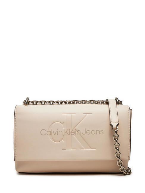 CALVIN KLEIN SCULPTED Convertible Borsa a spalla / a tracolla gray morn - Borse Donna