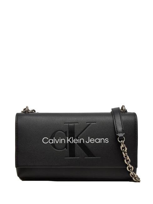 CALVIN KLEIN SCULPTED Convertible Borsa a spalla / a tracolla black/neutral - Borse Donna