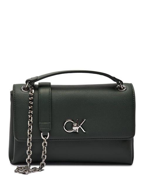 CALVIN KLEIN RE-LOCK  Borsetta a spalla / a tracolla palm green - Borse Donna