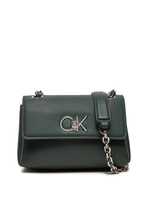 CALVIN KLEIN RE-LOCK Mini Bag a spalla / a tracolla palm green - Borse Donna