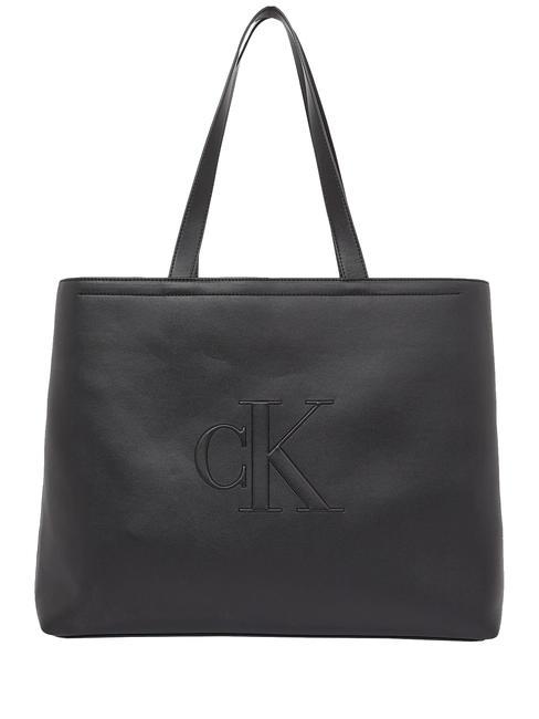 CALVIN KLEIN CK JEANS SCULPTED Shopping Bag pvh black - Borse Donna