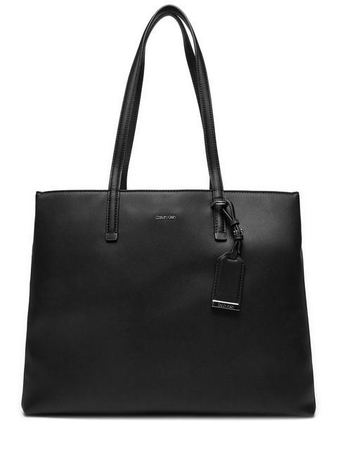 CALVIN KLEIN MUST  Shopper a spalla, con tracolla ck black - Borse Donna