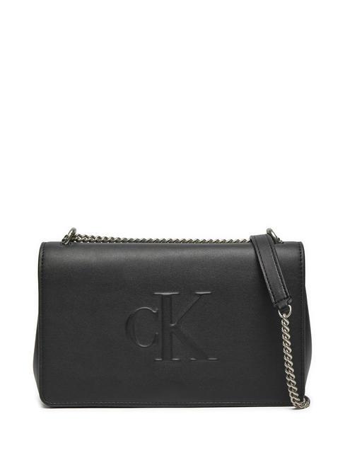 CALVIN KLEIN CK JEANS SCULPTED Borsetta a spalla / a tracolla pvh black - Borse Donna