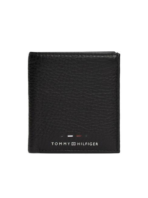 TOMMY HILFIGER PREMIUM LEATHER Portafoglio bifold in pelle black - Portafogli Uomo